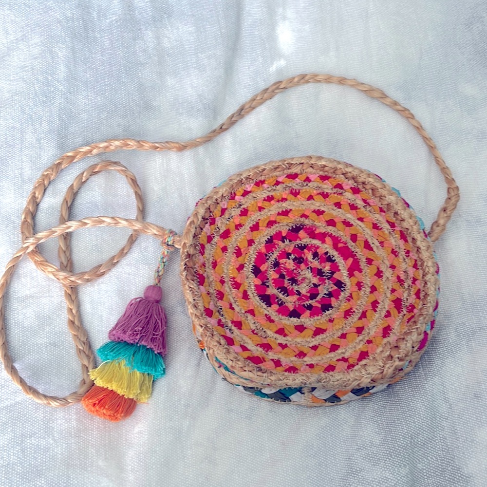 Jute bohemian purse